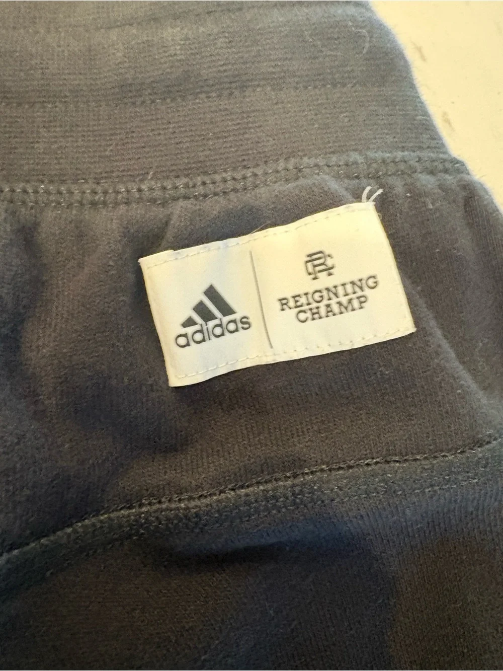 Adidas Men's “Reigning Champ” Black Jogger Sweatpants- size L